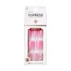KISS imPRESS No Glue Mani Press-On Nails, Design, ‘Dream It Up’, Light Pink, Short Size, Wider Squoval Shape, Includes 30 Nails, Prep Pad, Instructions Sheet, 1 Manicure Stick, 1 Mini File(Light Pink)
