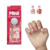 KISS imPRESS No Glue Mani Press-On Nails, Design, ‘Playground’, Medium Red, Kids Size, Squoval Shape, Includes 20 Nails, Prep Pad, Instructions Sheet, 1 Manicure Stick, 1 Mini File