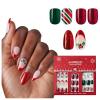 KISS imPRESS Press On Nails Limited Edition Holiday Gift Set #12, 3-Pack, Improved Super Hold Adhesive, 90 Fake Nails, 3 Prep Pads, 3 Mini Nail Files, & 3 Manicure Sticks(Cozy Chic Gift Set)