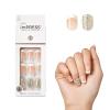 KISS imPRESS Press-On Manicure, Nail Kit, PureFit Technology, Short Press-On Nails, ‘Time Slip’, Includes Prep Pad, Mini Nail File, Cuticle Stick, and 30 Fake Nails