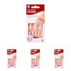 Kiss Everlasting French Nail Manicure, Chip-Free, Flexi-Fit Technology, Real Short, “String of Pearls”, Nail Kit with Pink Nail Glue (Net Wt. 2g / 0.07oz), Mini File, Manicure Stick, and 28 Fake Nails(1 Count (Pack of 96))