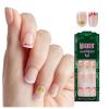 WICKED X imPRESS Press On Nails, New Improved Adhesive, Up To 10 Day Hold, ‘Beautifical’, White, Medium Oval, Includes 30 Fake Nails, 1 Prep Pad, 1 Manicure Stick, 1 Mini File(Rainbow of Blooms)