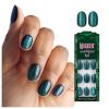 WICKED X imPRESS Press On Nails, New Improved Adhesive, Up To 10 Day Hold, ‘Beautifical’, White, Medium Oval, Includes 30 Fake Nails, 1 Prep Pad, 1 Manicure Stick, 1 Mini File(The Green Elixir)