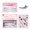 imPRESS | The Summer I Turned Pretty Long Lasting Self Adhesive Eyelashes, ‘Demi Bold’, 24 Medium Volume Press On Lash Clusters, 5mm-14mm, Non-Stick Applicator, Bonus Stickers, Reusable Case(Demi Bold)