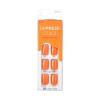 imPRESS Color Press On Nails, ‘’Sweet Mango’, Solid Orange, Short Squoval, PureFit Technology, Patented Super Hold Adhesive, Chip Proof, Smudge Proof, Mini Nail File, Manicure Stick & 30 Fake Nails