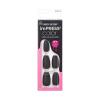 imPRESS Color Press-On Nails, Halloween, No Glue Needed, Black, Medium Coffin, 33 Ct.(Thriller Night)