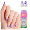 imPRESS X WICKED: FOR GOOD Press On Nails, ‘Living in a Dream’, Purple, Medium Coffin, New Improved Adhesive, Up To 10 Day Hold, Includes 30 Fake Nails, 1 Prep Pad, 1 Manicure Stick, 1 Mini File(Glinda Upland)