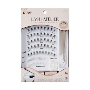 KISS Lash Atelier Professional Lash Extension Kit, ‘Anime’, Pre-Mapped False Eyelashes, 46 Lash Clusters & 36 Individual Lashes, Last For Up To 7 Days, Glue Ring, Applicator(1 count (Pack of 82))