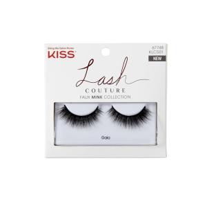 KISS Lash Couture False Eyelashes, ‘Little Black Dress’, 10 mm, Includes 1 Pair Of Lash, Contact Lens Friendly, Easy to Apply, Reusable Strip Lashes(Gala)