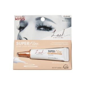 KISS Lash Couture, Lash Glue, Super Flex Oat Influed Strip Lash Adhesive, Black, Includes 1 Lash Adhesive, Long Lasting Wear, Can Be Used with Strip Lashes and Lash Clusters(Clear)