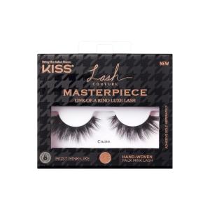 KISS Lash Couture Masterpiece Hand-Woven Faux Mink False Eyelashes, Style ‘Prêt-À-Porter’, 12mm, Easy to Apply, Reusable, Vegan, Cruelty Free, 1 Pair Strip Lashes(Robe)
