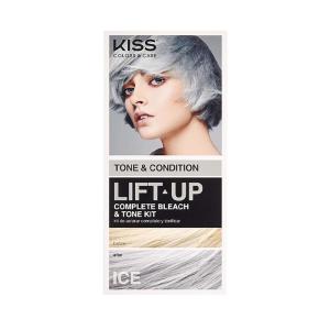 KISS Lift Up Complete Hair Bleach Kit, Rose Pink Toner, Gentle Conditioning Formula for All Hair Types, Reduces Brassiness, Includes 6-Pc DIY Bleach Kit(Bleach Kit)