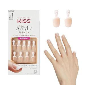 KISS Salon Acrylic French Nails – Crush Hour, Pink
