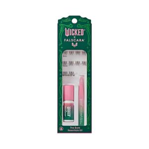WICKED X FALSCARA False Eyelashes, Lash Extension Kit, ‘Normal is Overrated’, 10 Lash Clusters, 8mm-10mm, Medium Volume, Yellow & Purple Glitter, Mini Bond, Green & Pink Mini Applicator(She’s So Good)