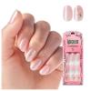 WICKED X imPRESS Press On Nails, ‘Floating Over OZ’, Pink, Short Oval, New Improved Adhesive, Up To 10 Day Hold, Includes 30 Fake Nails, 1 Prep Pad, 1 Manicure Stick, 1 Mini File(Floating Over OZ)