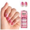 WICKED X imPRESS Press On Nails, ‘Floating Over OZ’, Pink, Short Oval, New Improved Adhesive, Up To 10 Day Hold, Includes 30 Fake Nails, 1 Prep Pad, 1 Manicure Stick, 1 Mini File(Goodness Of My Heart)