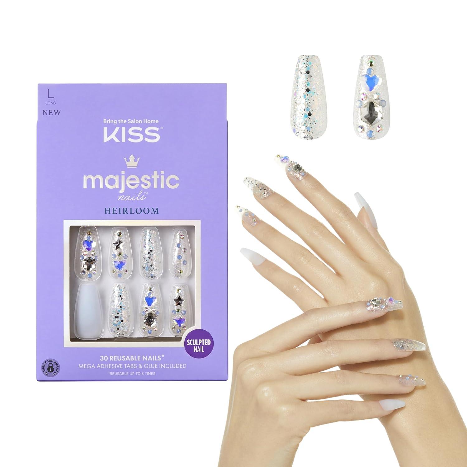 imageKISS Majestic Press On NailsLight Blue