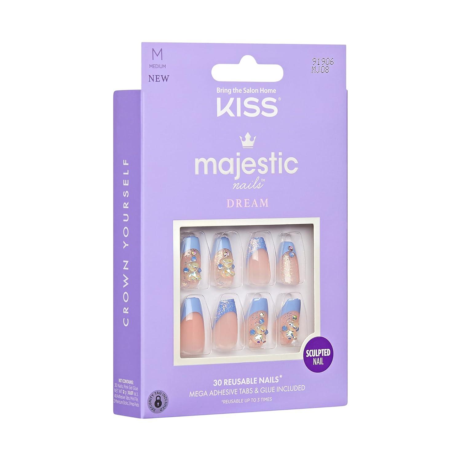 imageKISS Majestic Press On NailsLight Blue