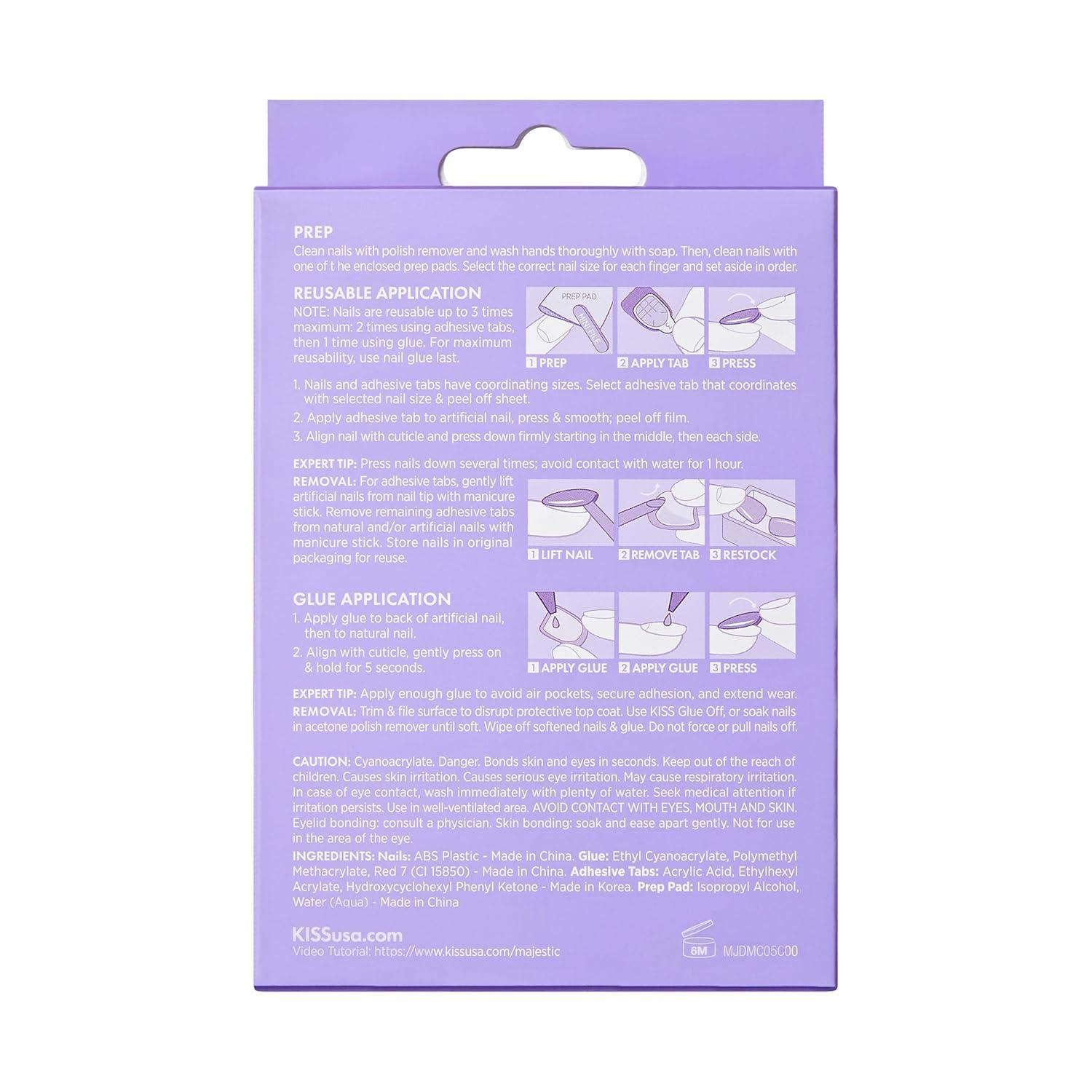 imageKISS Majestic Press On NailsLight Blue