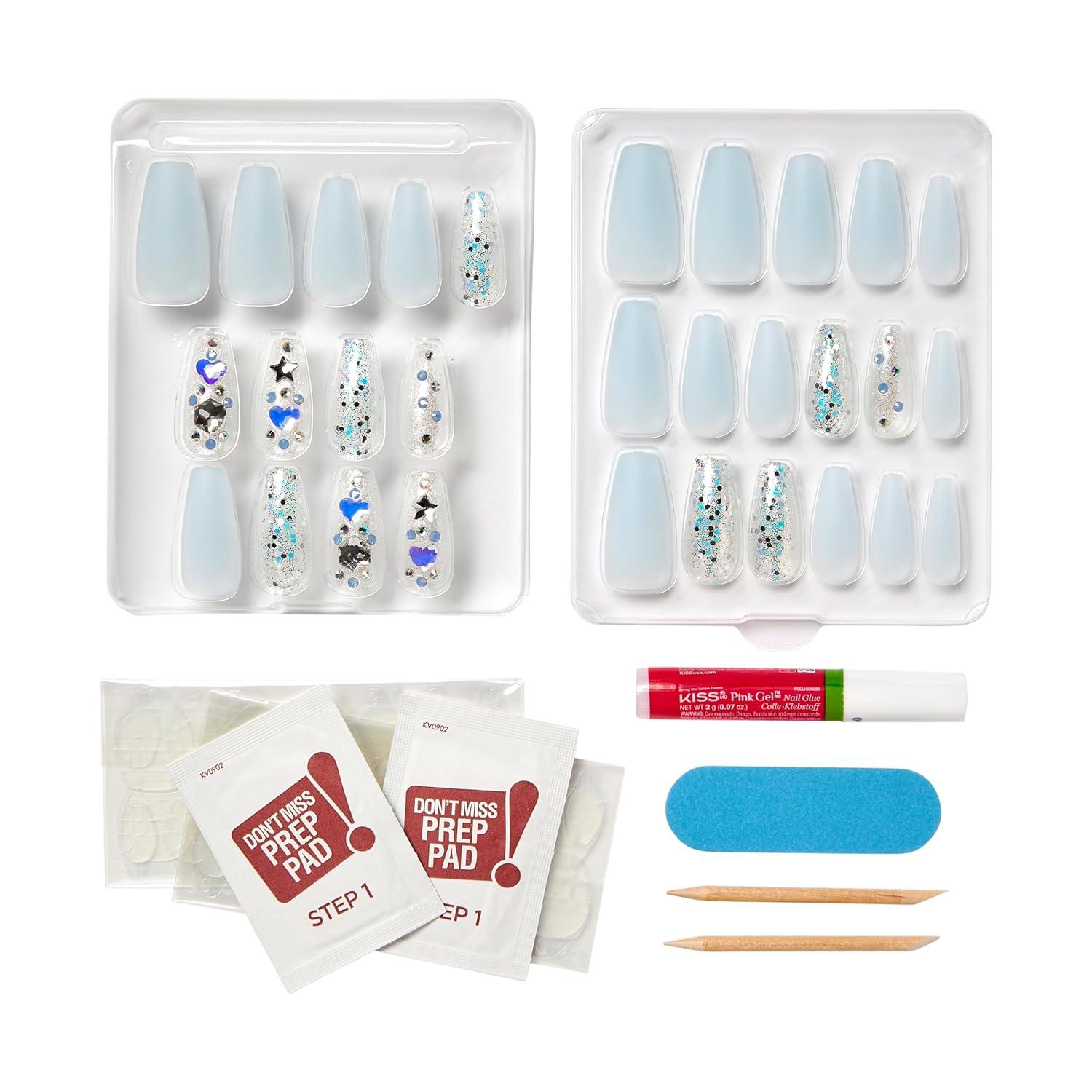 imageKISS Majestic Press On NailsLight Blue