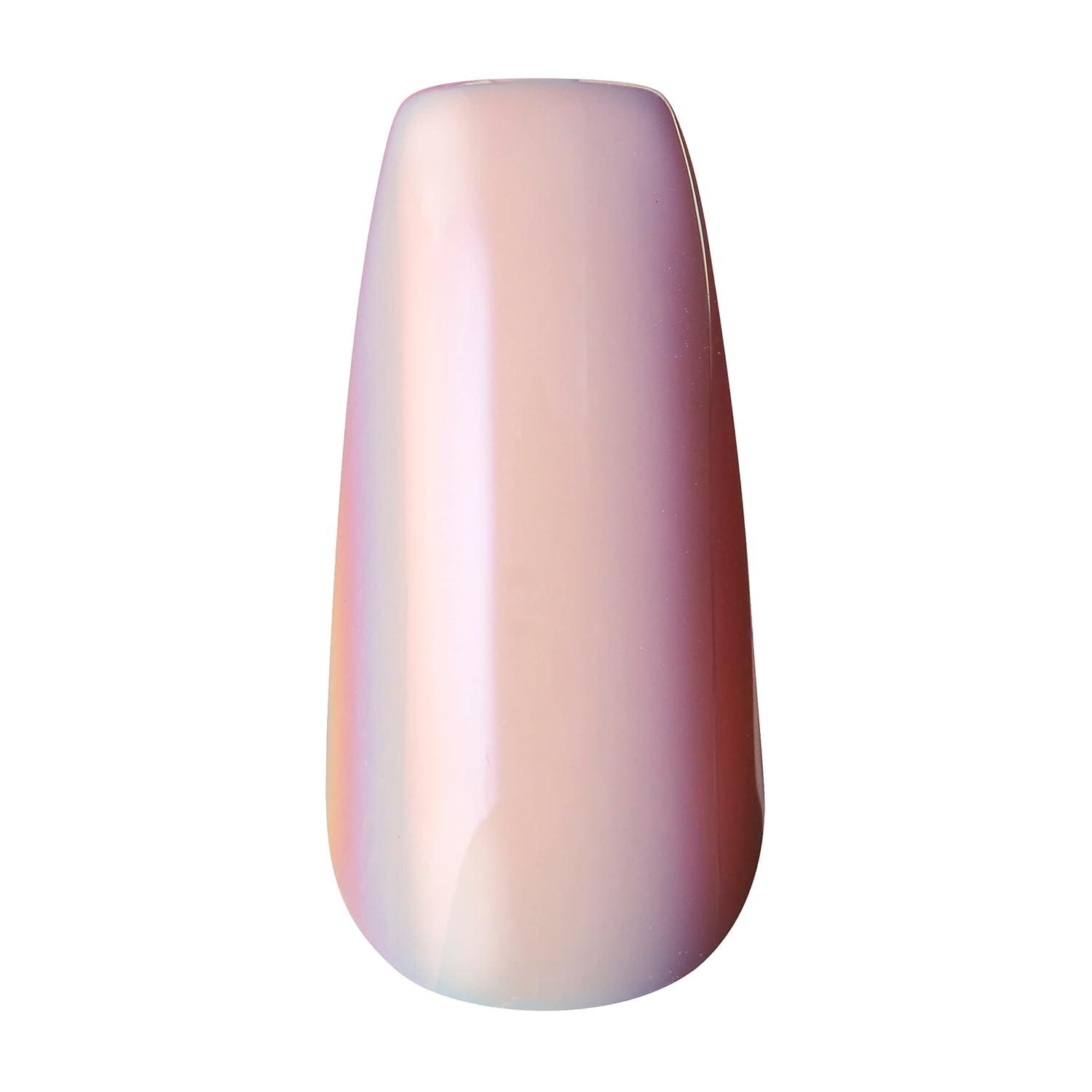 imageKISS Masterpiece OneOfAKind Luxe Manicure Premium Acrylic Fake Nails with Pink Gel Nail Glue Manicure Stick Mini Nail File ampamp 30 Glue On Nails Including 12 Accent NailsPink with diamonds