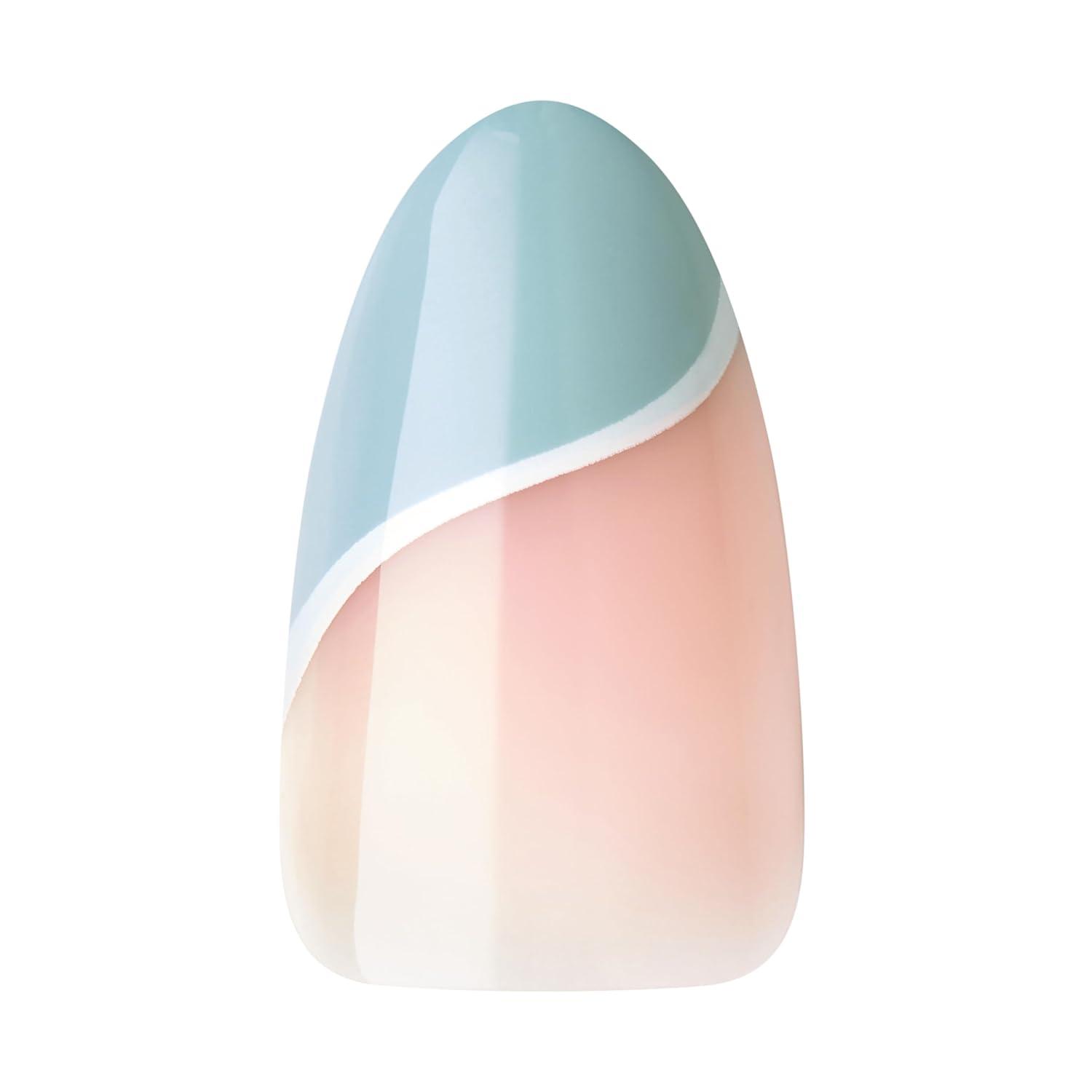 imageKISS Voguish Fantasy Press On Nails Nail glue included Hush Rush Black Short Size Coffin Shape Includes 28 Nails 2g Glue 1 Manicure Stick 1 Mini fileCharmante