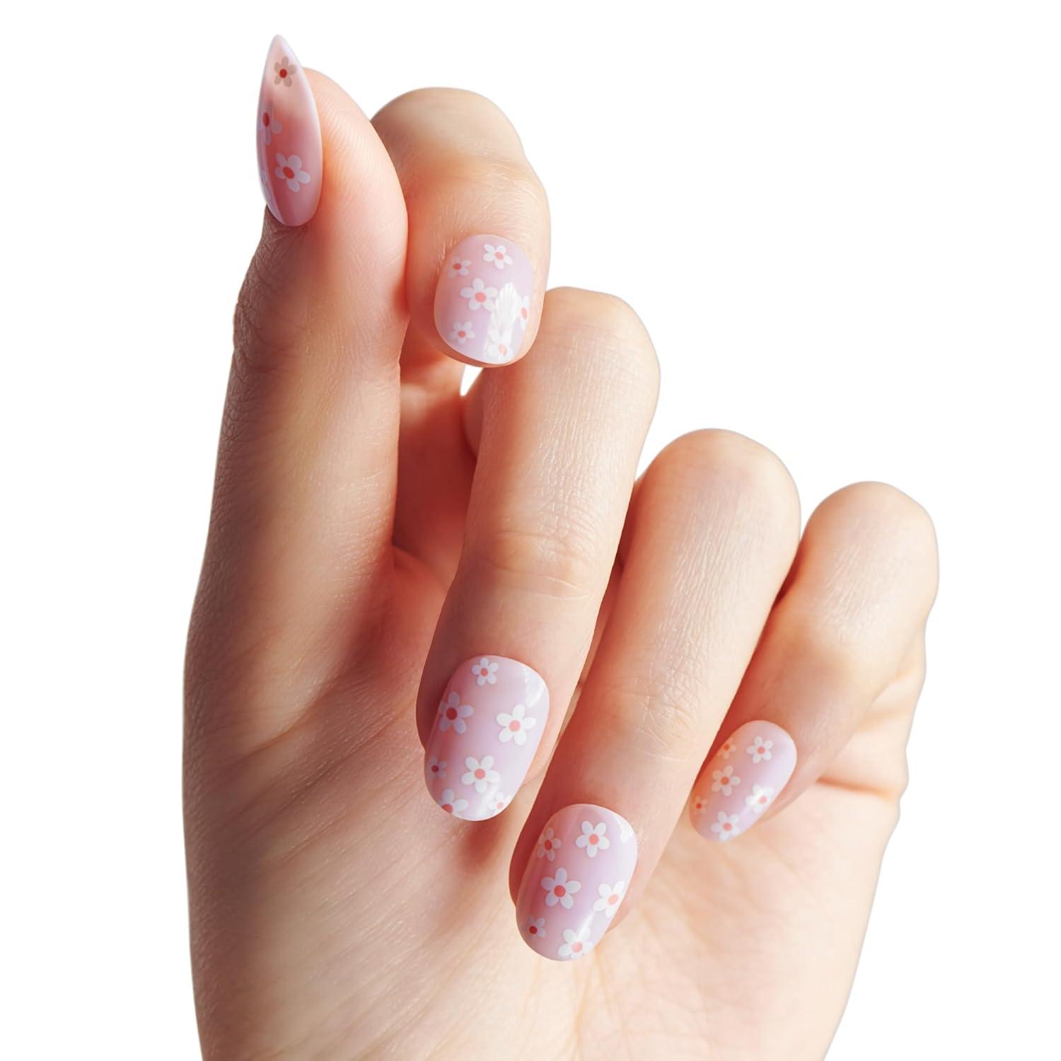 imageKISS Voguish Fantasy Press On Nails Nail glue included Hush Rush Black Short Size Coffin Shape Includes 28 Nails 2g Glue 1 Manicure Stick 1 Mini fileLuminary