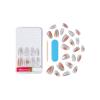 KISS Gel Fantasy, Press-On Nails, Nail glue included, ‘Jelly Princess’, Gray, Medium Size, Almond Shape, Includes 28 Nails, 2g glue, 1 Manicure Stick, 1 Mini File(Rhinestone)