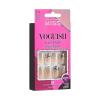 KISS Voguish Fantasy Halloween Nails, Black & Pink, X-Long Length, Stiletto Shape, Pink Gel Nail Glue (2g), Mini Nail File, Manicure Stick, & 28 Fake Nails(Scaredy Cats)