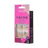 KISS Voguish Fantasy Halloween Nails, Black & Pink, X-Long Length, Stiletto Shape, Pink Gel Nail Glue (2g), Mini Nail File, Manicure Stick, & 28 Fake Nails(Scaredy Cats)