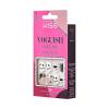 KISS Voguish Fantasy Halloween Nails, Black & Pink, X-Long Length, Stiletto Shape, Pink Gel Nail Glue (2g), Mini Nail File, Manicure Stick, & 28 Fake Nails(Boo-tiful)