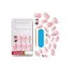 KISS Voguish Fantasy Halloween Nails, Black & Pink, X-Long Length, Stiletto Shape, Pink Gel Nail Glue (2g), Mini Nail File, Manicure Stick, & 28 Fake Nails(Ghoul’s Night)