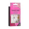 KISS Voguish Fantasy Halloween Nails, Black & Pink, X-Long Length, Stiletto Shape, Pink Gel Nail Glue (2g), Mini Nail File, Manicure Stick, & 28 Fake Nails(Devilish)