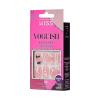 KISS Voguish Fantasy Halloween Nails, Black & Pink, X-Long Length, Stiletto Shape, Pink Gel Nail Glue (2g), Mini Nail File, Manicure Stick, & 28 Fake Nails(Ghoul’s Night)