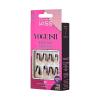 KISS Voguish Fantasy Halloween Nails, Black & Pink, X-Long Length, Stiletto Shape, Pink Gel Nail Glue (2g), Mini Nail File, Manicure Stick, & 28 Fake Nails(Franken-tastc)