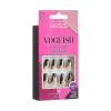 KISS Voguish Fantasy Halloween Nails, Black & Pink, X-Long Length, Stiletto Shape, Pink Gel Nail Glue (2g), Mini Nail File, Manicure Stick, & 28 Fake Nails(Franken-tastc)