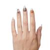KISS Voguish Fantasy Halloween Nails, Black & Pink, X-Long Length, Stiletto Shape, Pink Gel Nail Glue (2g), Mini Nail File, Manicure Stick, & 28 Fake Nails(Devilish)