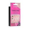 KISS Voguish Fantasy Halloween Nails, Black & Pink, X-Long Length, Stiletto Shape, Pink Gel Nail Glue (2g), Mini Nail File, Manicure Stick, & 28 Fake Nails(Ghoul’s Night)
