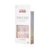 KISS Voguish Fantasy, Press On Nails, Nail glue included, ‘Hush Rush’, Black, Short Size, Coffin Shape, Includes 28 Nails, 2g Glue, 1 Manicure Stick, 1 Mini file(Fashspiration)