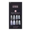 KISS Masterpiece One-Of-A-Kind Luxe Manicure, Premium Acrylic Fake Nails with Pink Gel Nail Glue, Manicure Stick, Mini Nail File, & 30 Glue On Nails Including 12 Accent Nails(Pink)