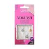 KISS Voguish Fantasy Halloween Nails, Black & Pink, X-Long Length, Stiletto Shape, Pink Gel Nail Glue (2g), Mini Nail File, Manicure Stick, & 28 Fake Nails(Devilish)