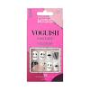 KISS Voguish Fantasy Halloween Nails, Black & Pink, X-Long Length, Stiletto Shape, Pink Gel Nail Glue (2g), Mini Nail File, Manicure Stick, & 28 Fake Nails(Boo-tiful)