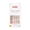 KISS Voguish Fantasy, Press On Nails, Nail glue included, ‘Hush Rush’, Black, Short Size, Coffin Shape, Includes 28 Nails, 2g Glue, 1 Manicure Stick, 1 Mini file(Fashspiration)