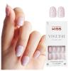 KISS Voguish Fantasy, Press On Nails, Nail glue included, ‘Hush Rush’, Black, Short Size, Coffin Shape, Includes 28 Nails, 2g Glue, 1 Manicure Stick, 1 Mini file(Luminary)