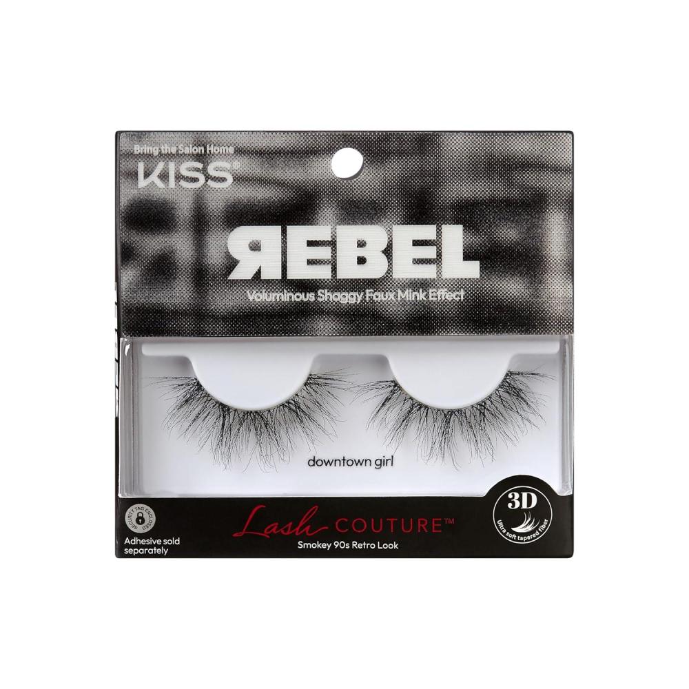 imageKISS Rebel False Eyelashes Main Character 12mm Includes 1 Pair Of Lash Easy to Apply Reusable Lash ClustersDowntown Girl