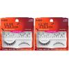 KISS Halloween Eyelashes ‘Enchanted Sparkles’, 12mm, Natural Volume False Lashes with Butterfly Accents & Gem Stickers, Reusable Strip Lashes, No Damage To Natural Lashes, Vegan & Cruelty-Free(Ethereal Spell)