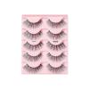 KISS Looks So Natural False Eyelashes Multipack, Lightweight & Comfortable, Tapered End Technology, Reusable, Cruelty-Free, Contact Lens Friendly, Style ‘Poise’, 5 Pairs Fake Eyelashes
