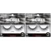 KISS Rebel, False Eyelashes, ‘Main Character’, 12mm, Includes 1 Pair Of Lash, Easy to Apply, Reusable Lash Clusters(Smudged)