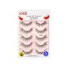 KISS Looks So Natural False Eyelashes Multipack, Lightweight & Comfortable, Tapered End Technology, Reusable, Cruelty-Free, Contact Lens Friendly, Style ‘Poise’, 5 Pairs Fake Eyelashes
