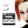 KISS Rebel, False Eyelashes, ‘Main Character’, 12mm, Includes 1 Pair Of Lash, Easy to Apply, Reusable Lash Clusters(Volume Up)